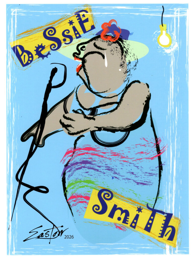 Premium Soulful Caribbean Jazz and Blues Watercolor Art by Easton Davy
