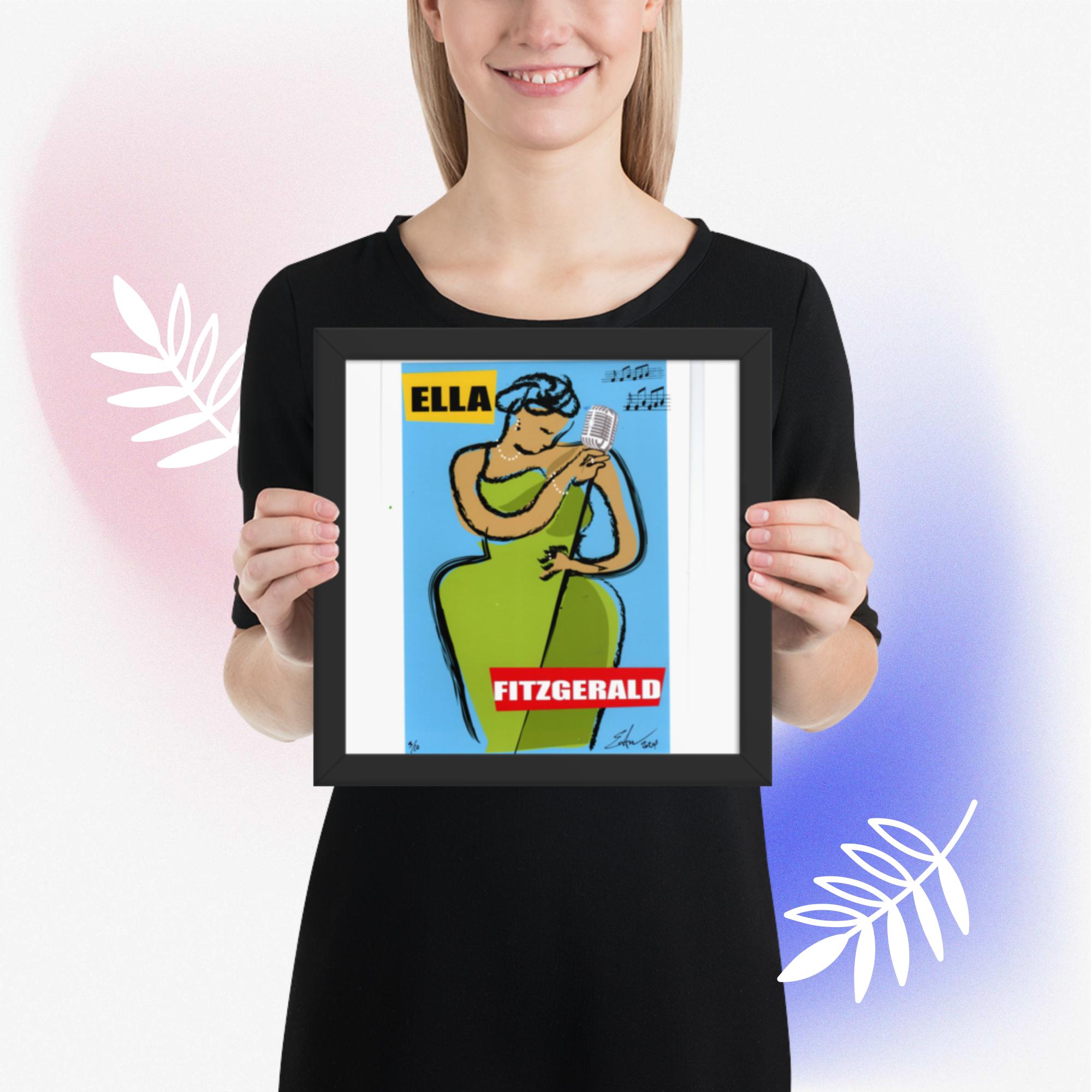Easton Davy Ella Fitzgerald Songbook | Original Mixed Media Watercolor Art Print - Image 7