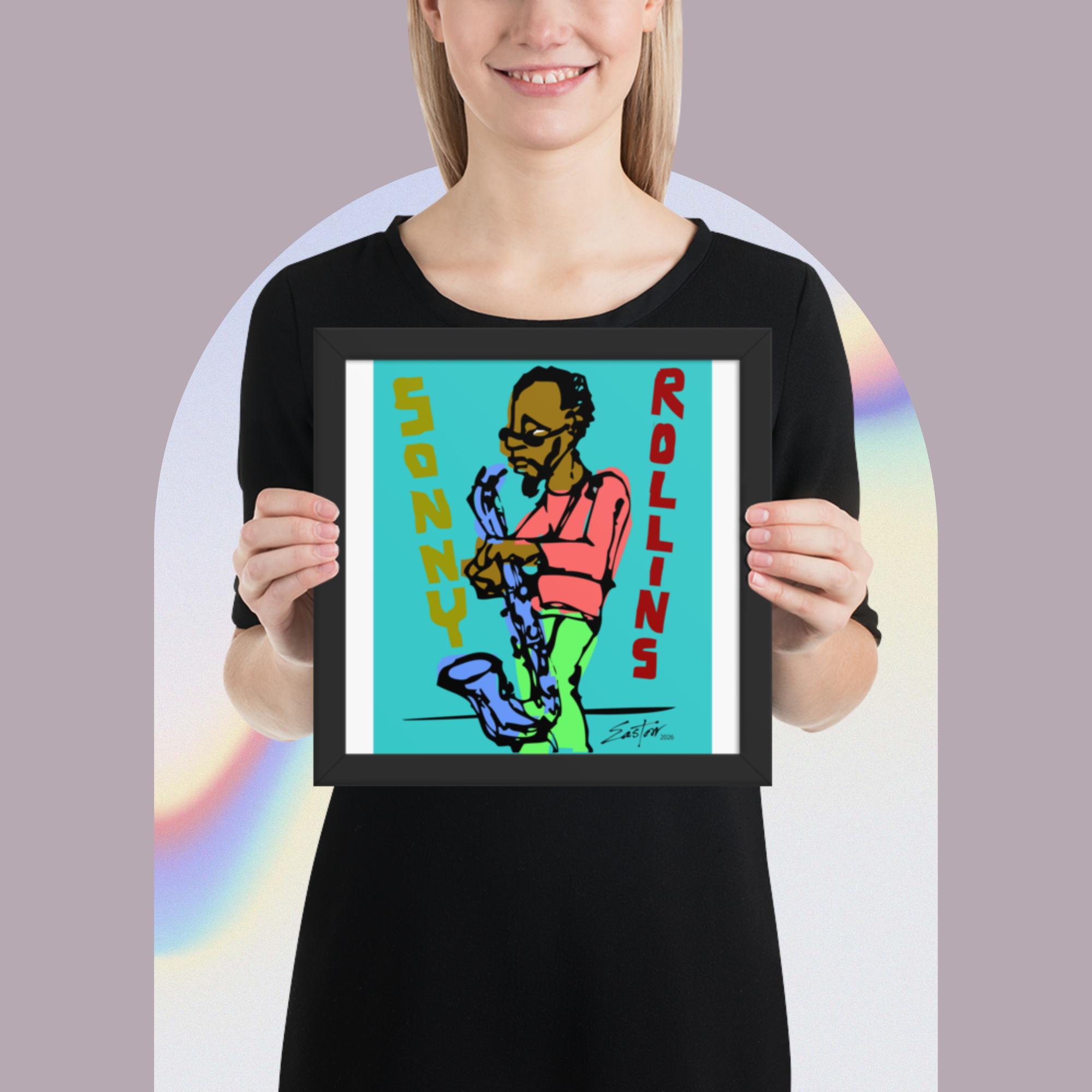 Sonny Rollins Jazz Tribute Framed Poster - Image 7