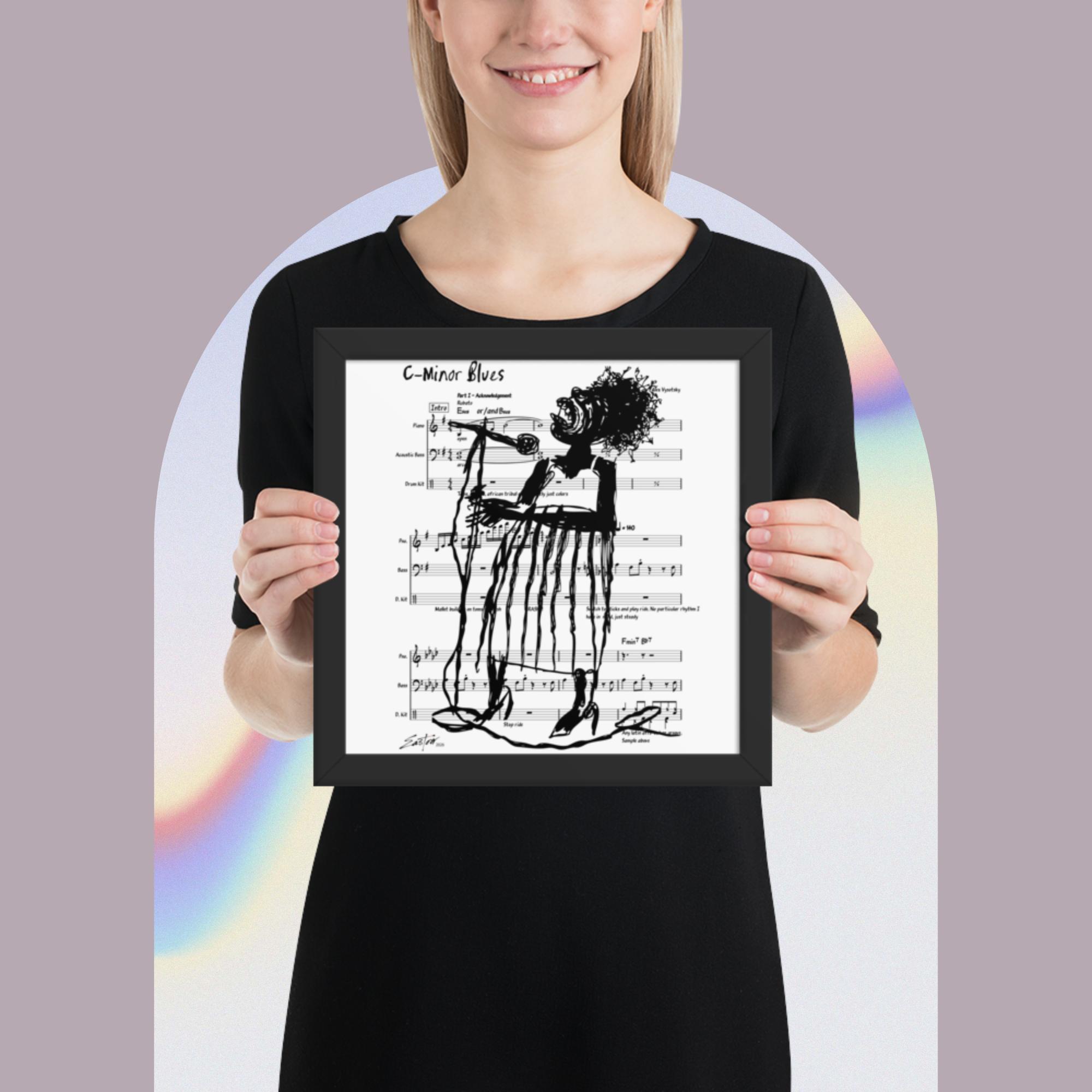 The Blues Singer Framed Poster - Image 7