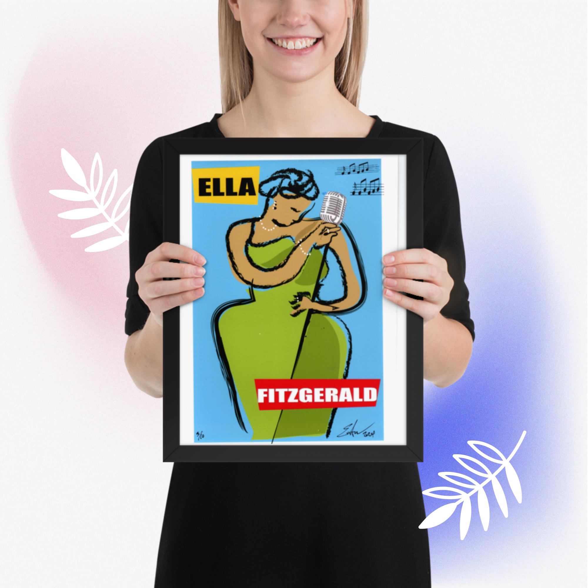 Easton Davy Ella Fitzgerald Songbook | Original Mixed Media Watercolor Art Print - Image 12
