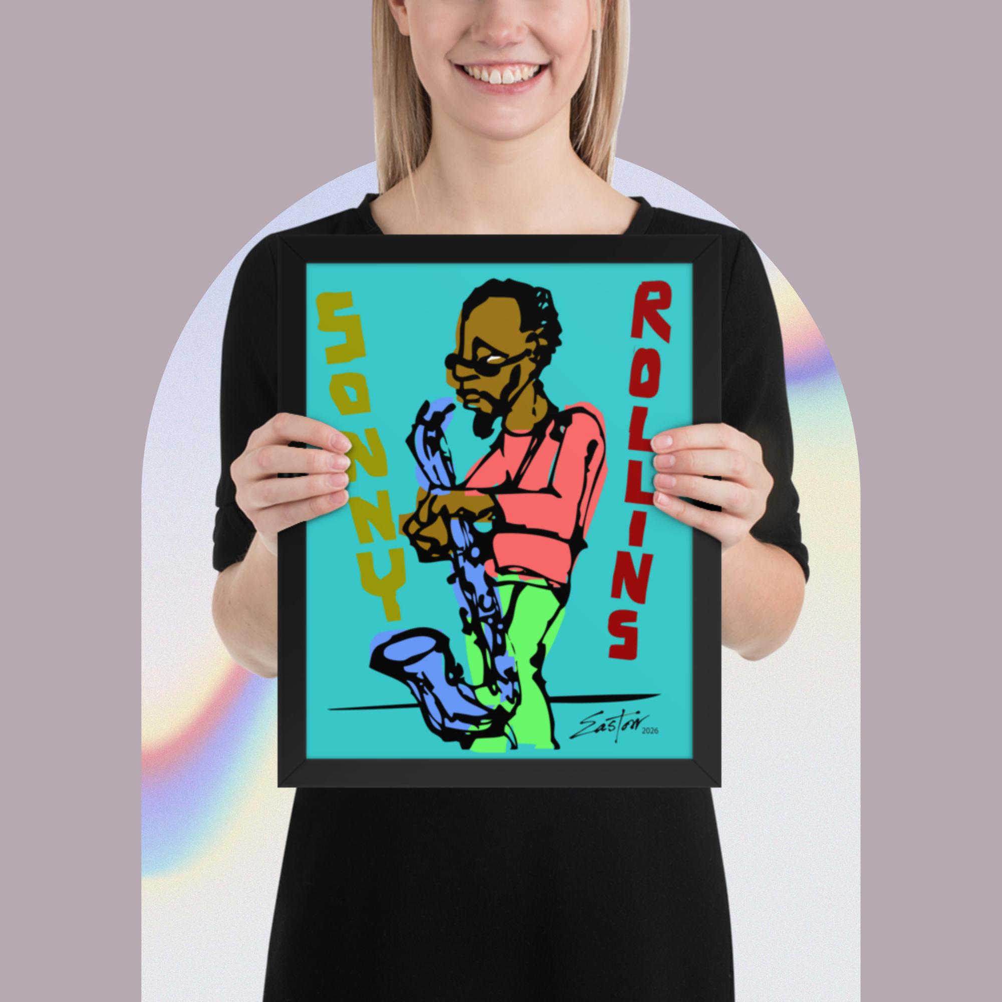 Sonny Rollins Jazz Tribute Framed Poster - Image 12