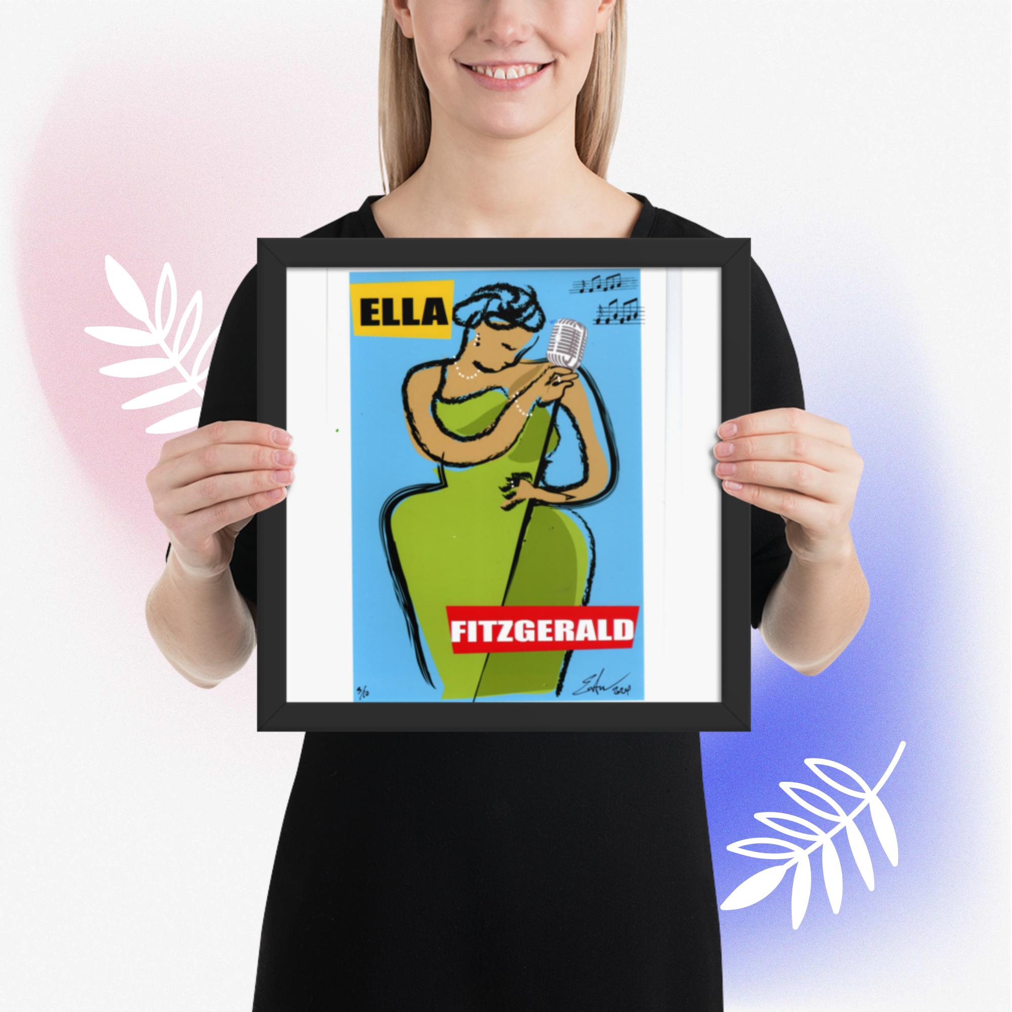 Easton Davy Ella Fitzgerald Songbook | Original Mixed Media Watercolor Art Print - Image 8