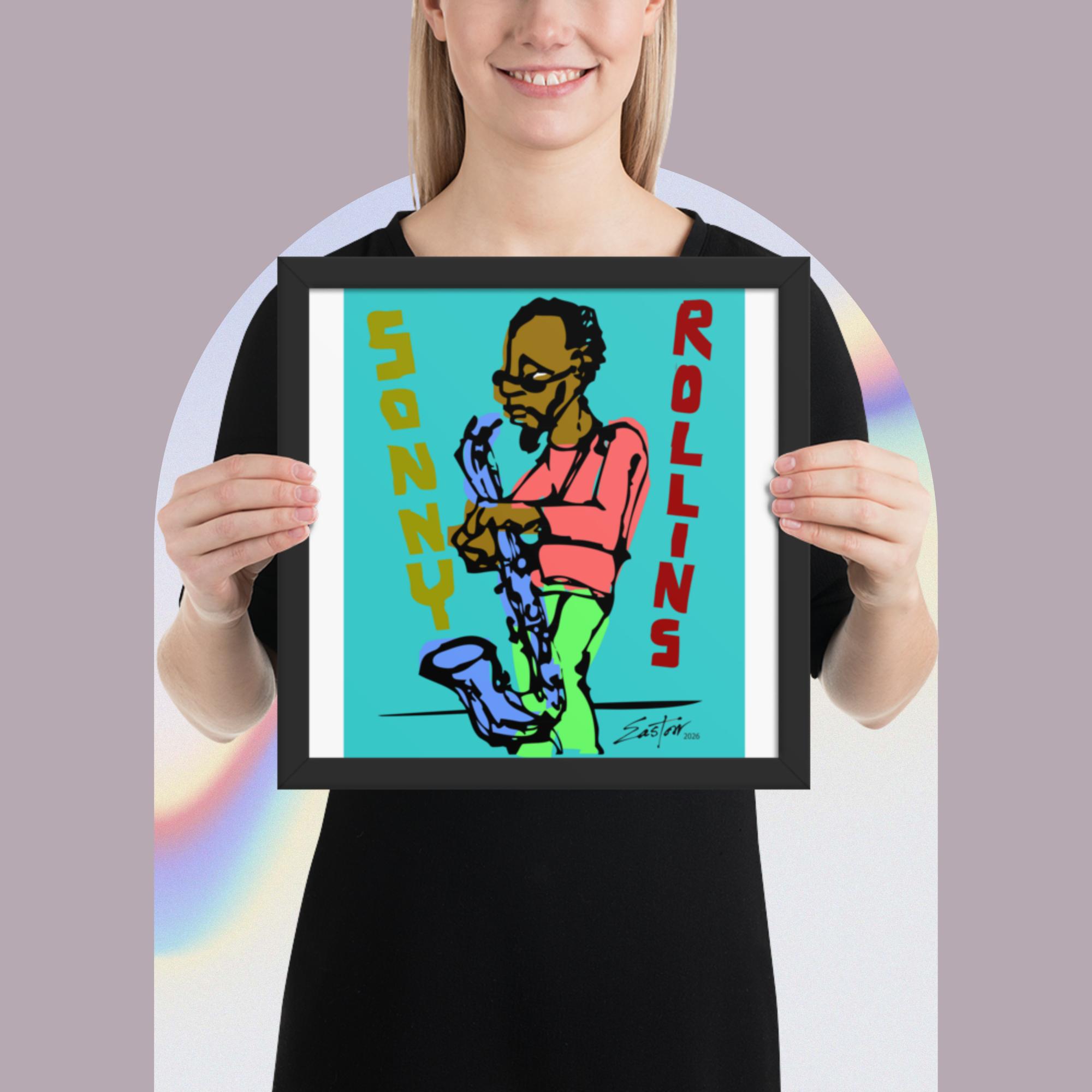 Sonny Rollins Jazz Tribute Framed Poster - Image 8