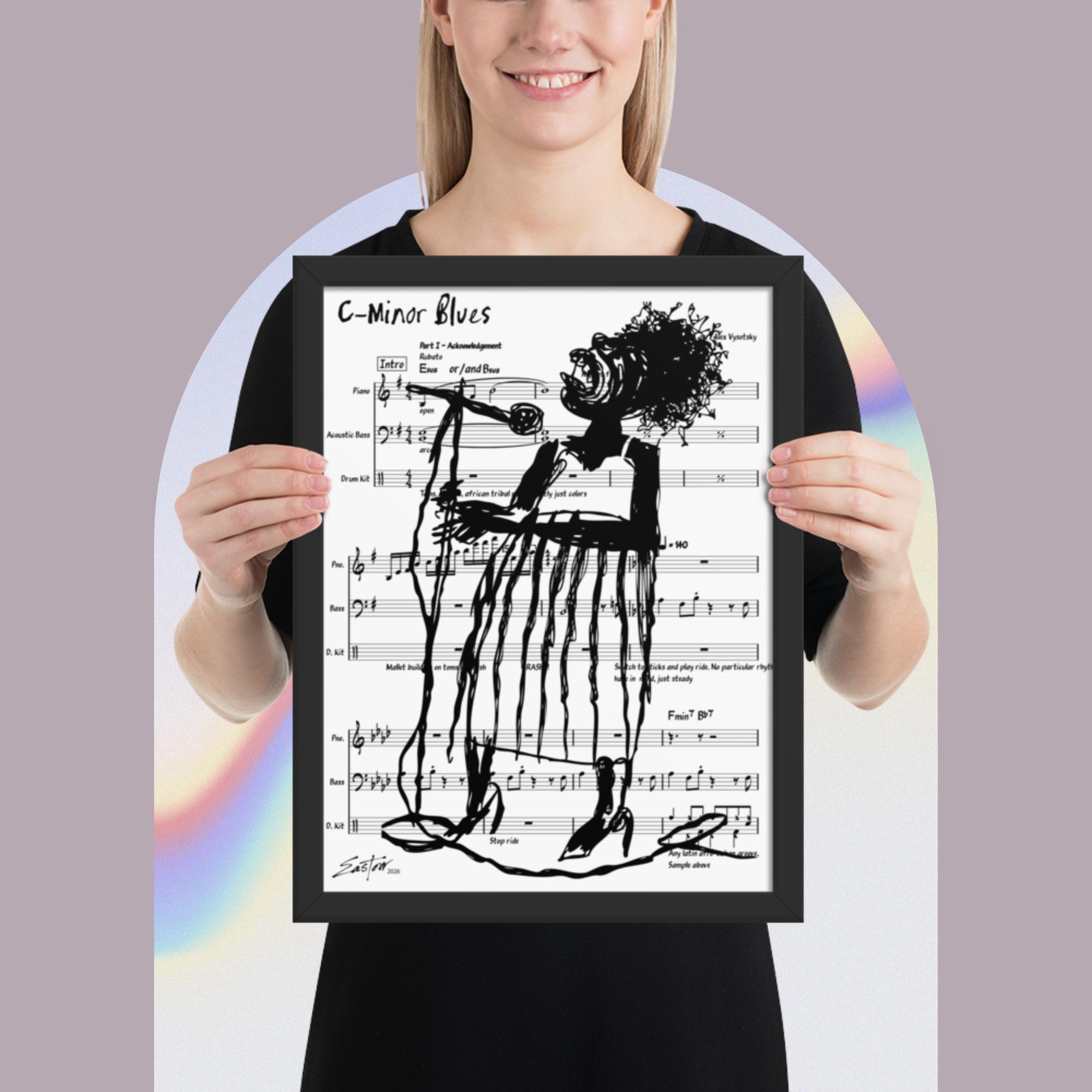 The Blues Singer Framed Poster - Image 3