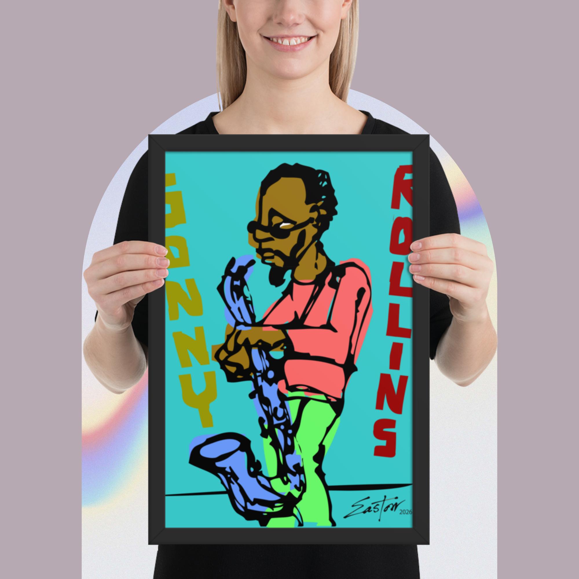 Sonny Rollins Jazz Tribute Framed Poster - Image 4