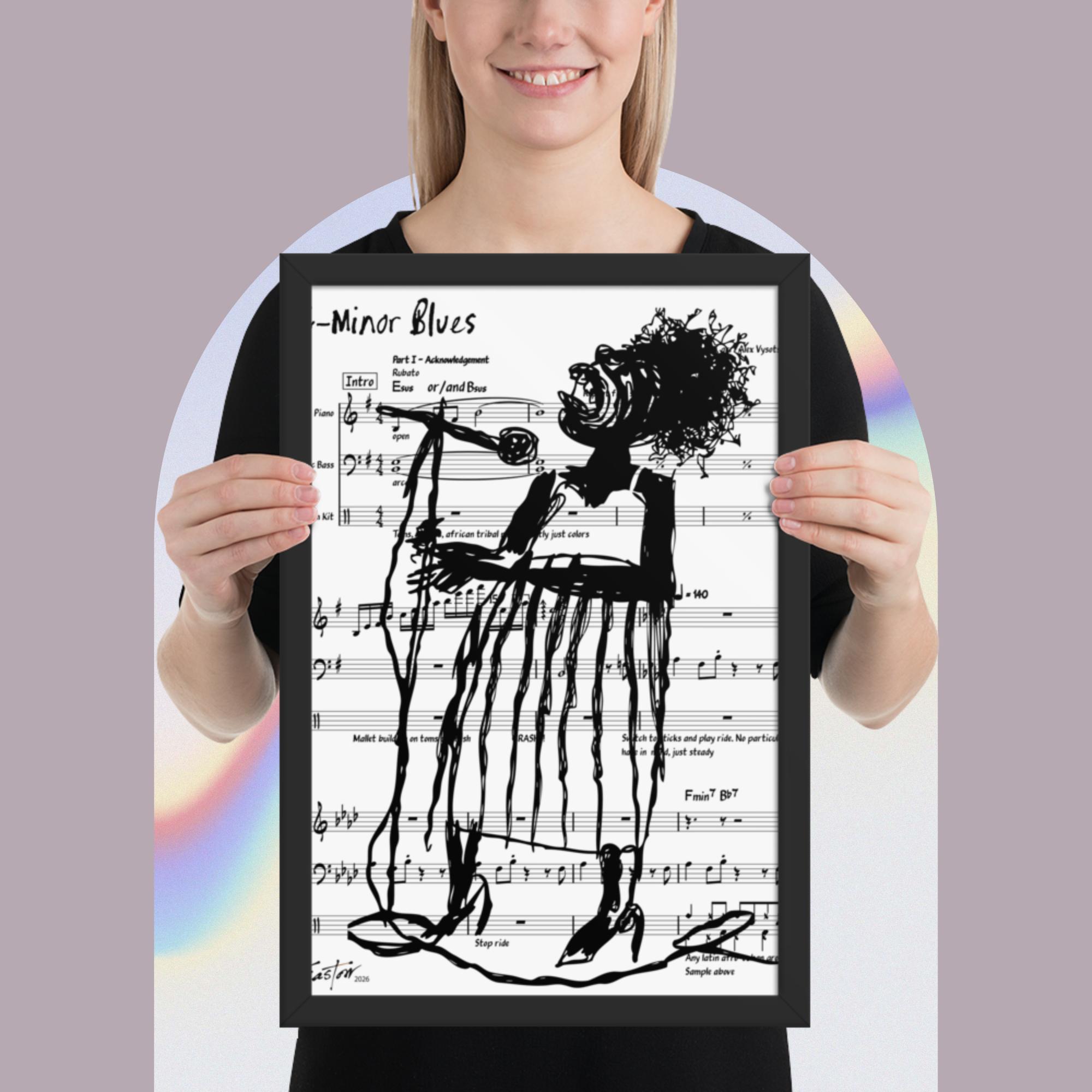 The Blues Singer Framed Poster - Image 4