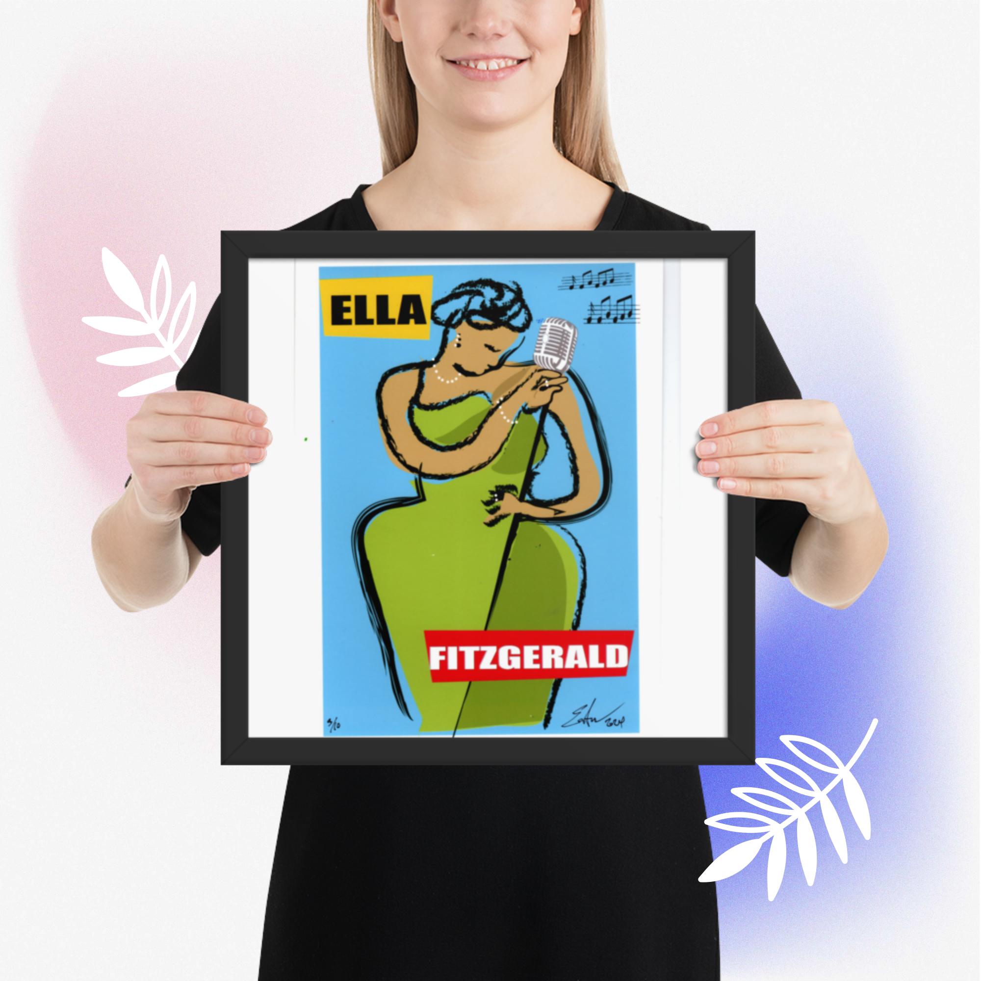 Easton Davy Ella Fitzgerald Songbook | Original Mixed Media Watercolor Art Print - Image 9