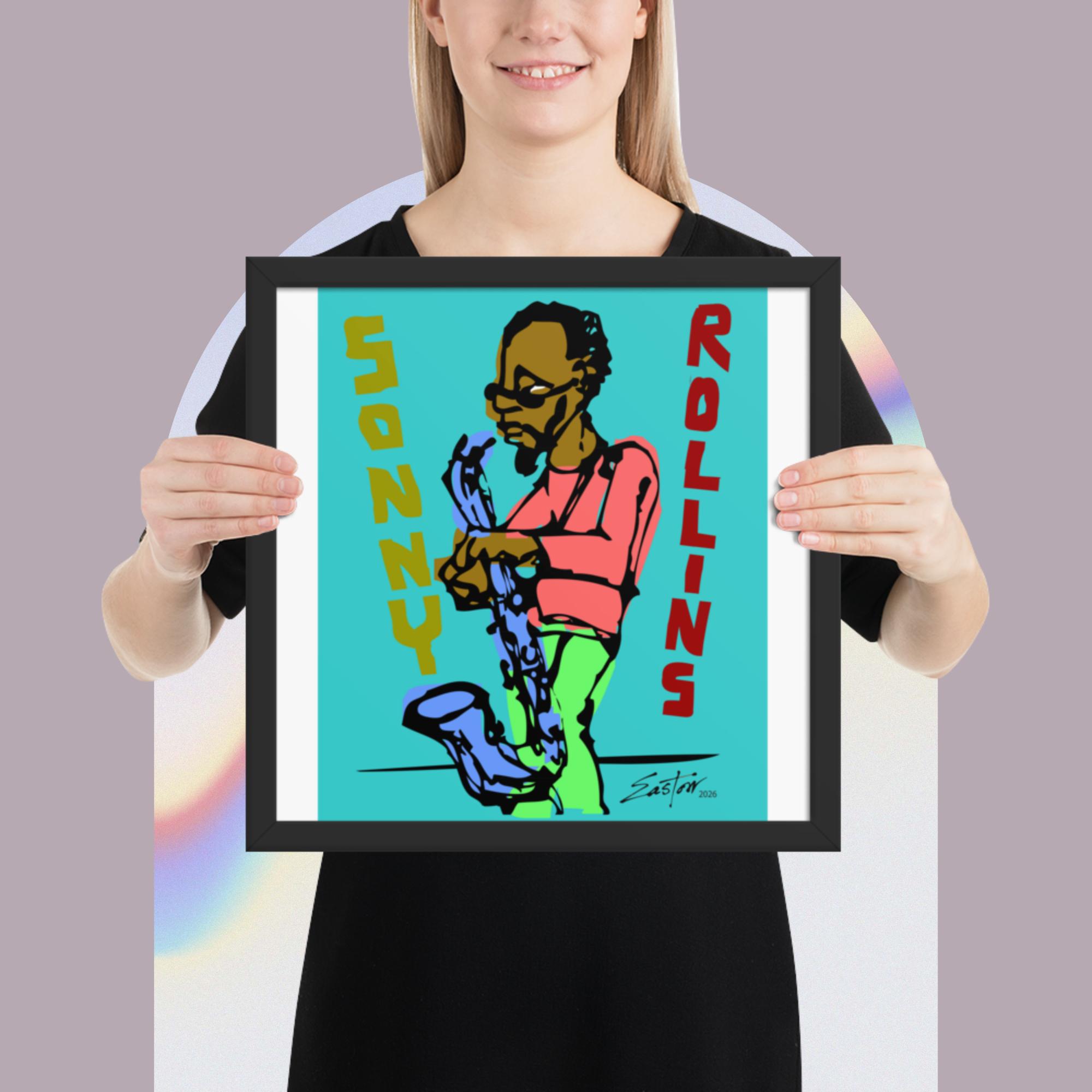 Sonny Rollins Jazz Tribute Framed Poster - Image 9