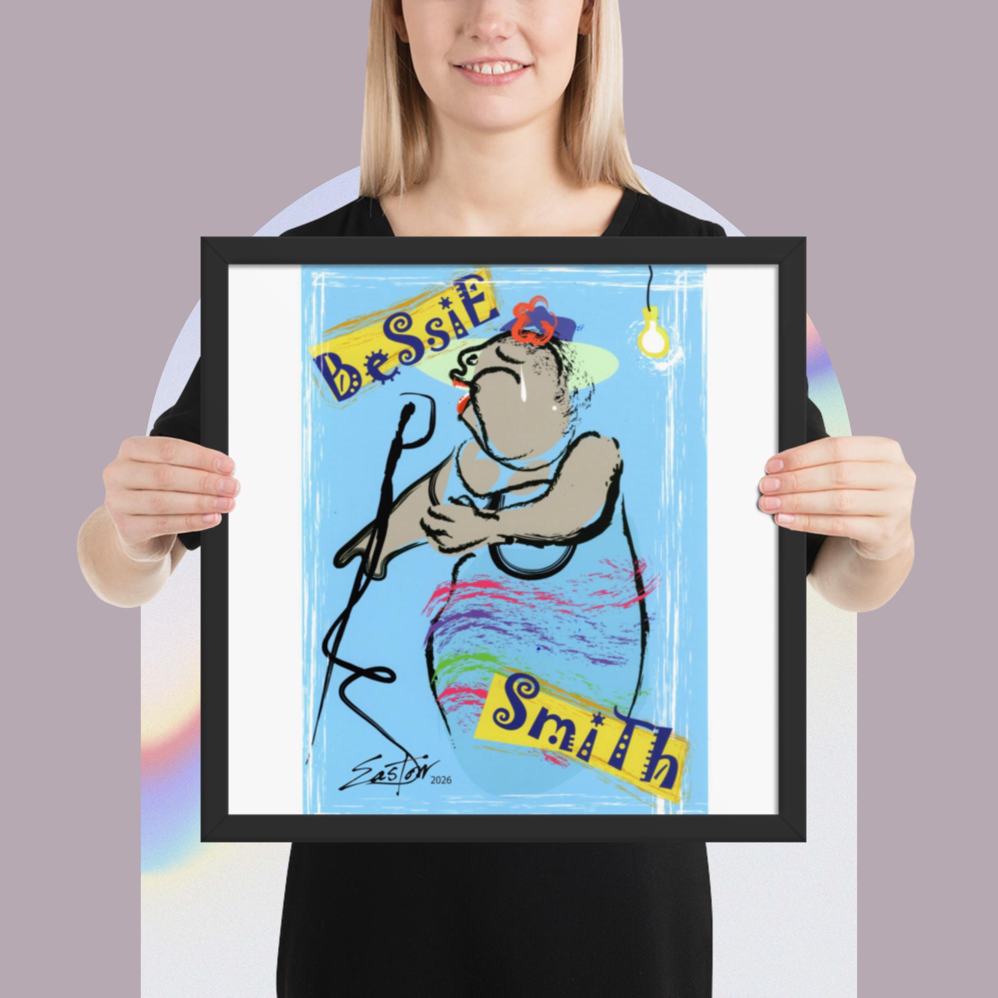 Easton Davy Bessie Smith Blues Legend | Original Mixed Media Watercolor Art Print - Image 10