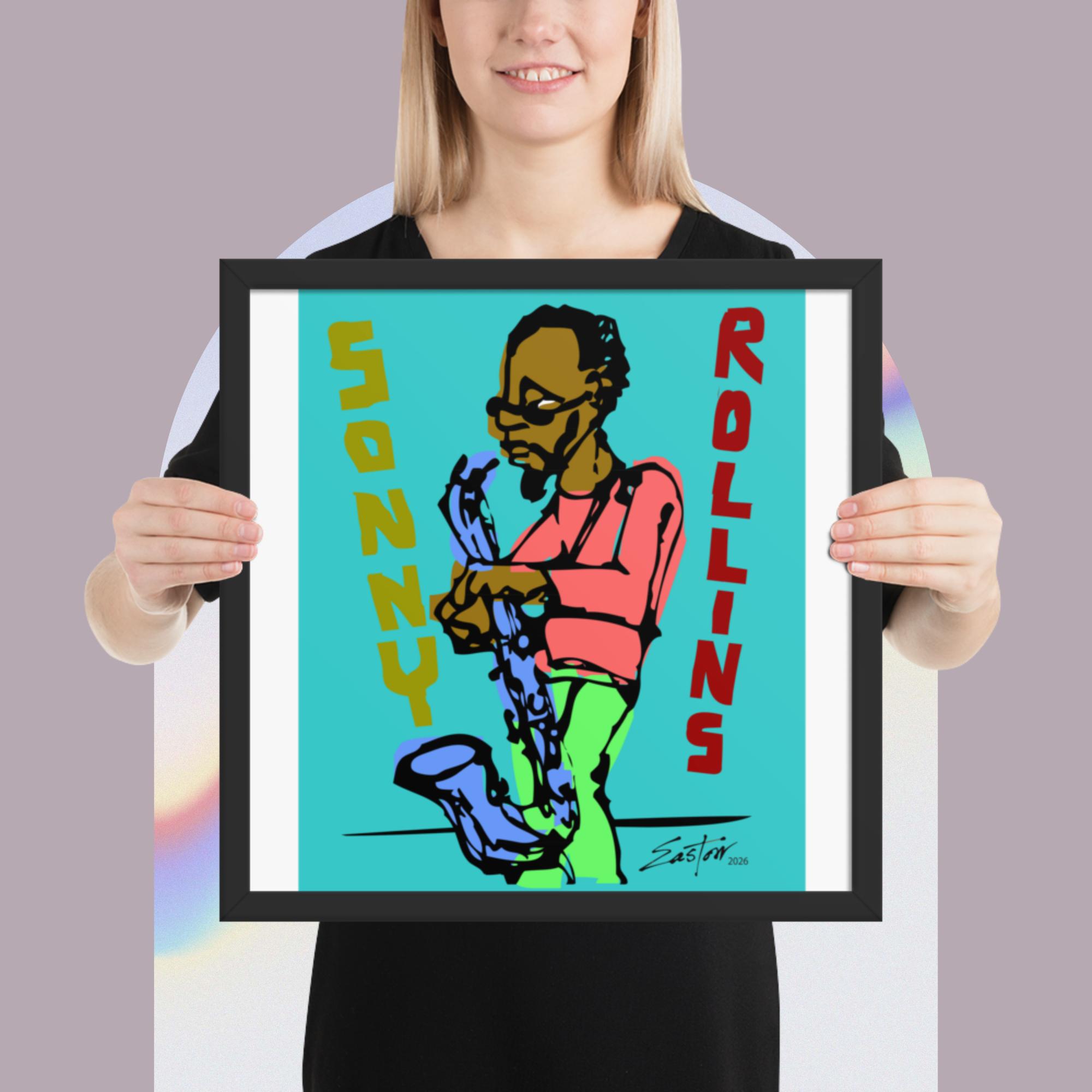 Sonny Rollins Jazz Tribute Framed Poster - Image 10
