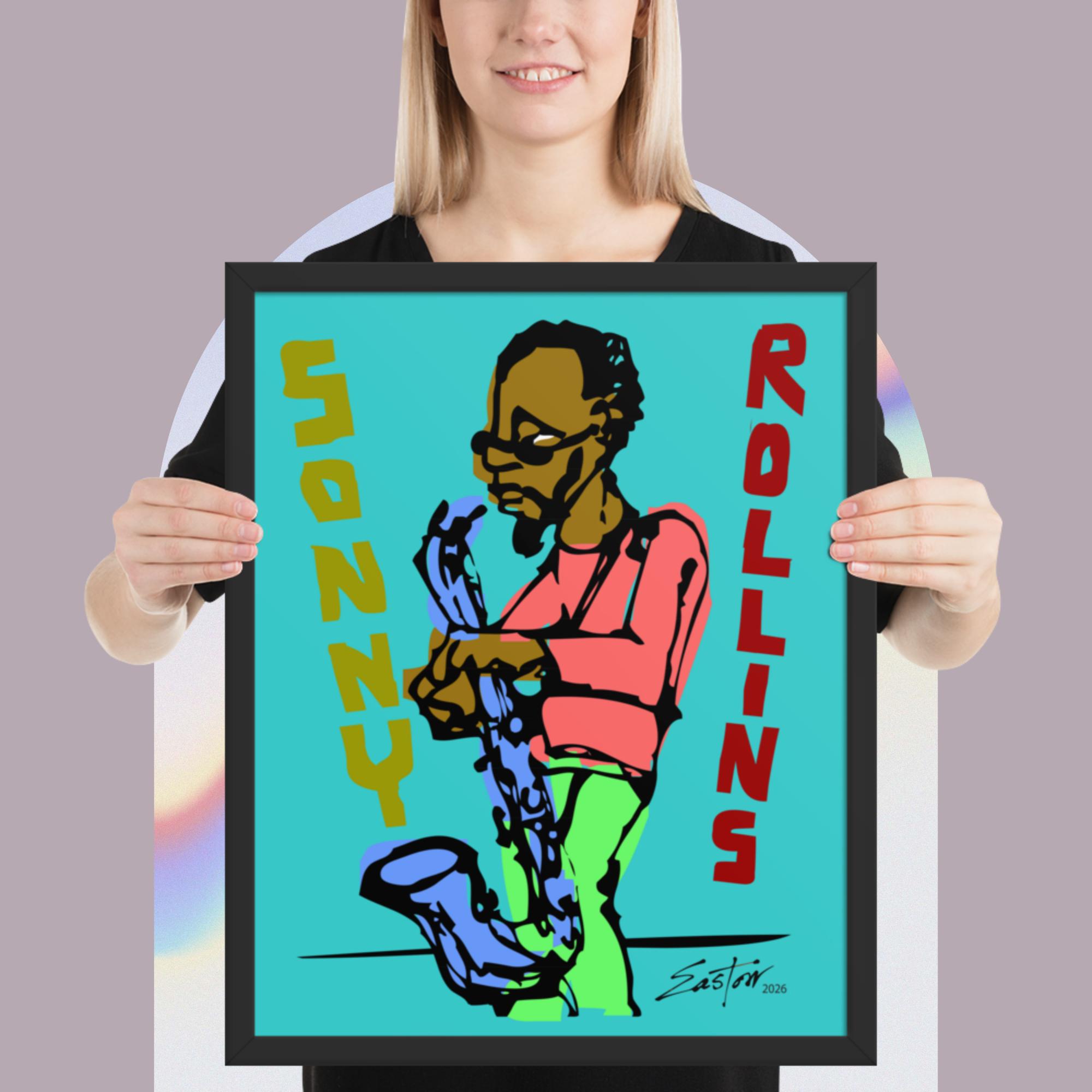 Sonny Rollins Jazz Tribute Framed Poster - Image 5