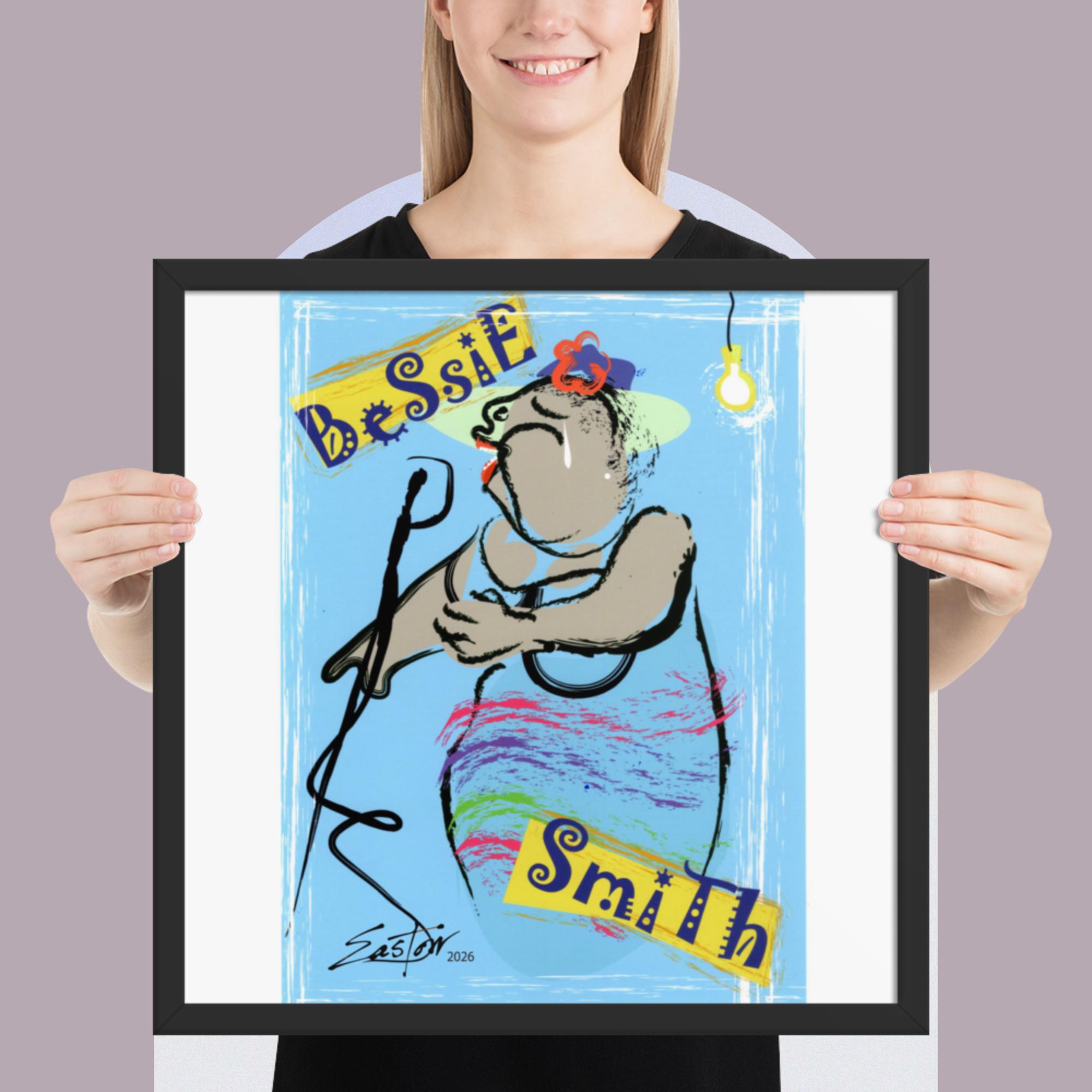 Easton Davy Bessie Smith Blues Legend | Original Mixed Media Watercolor Art Print - Image 11