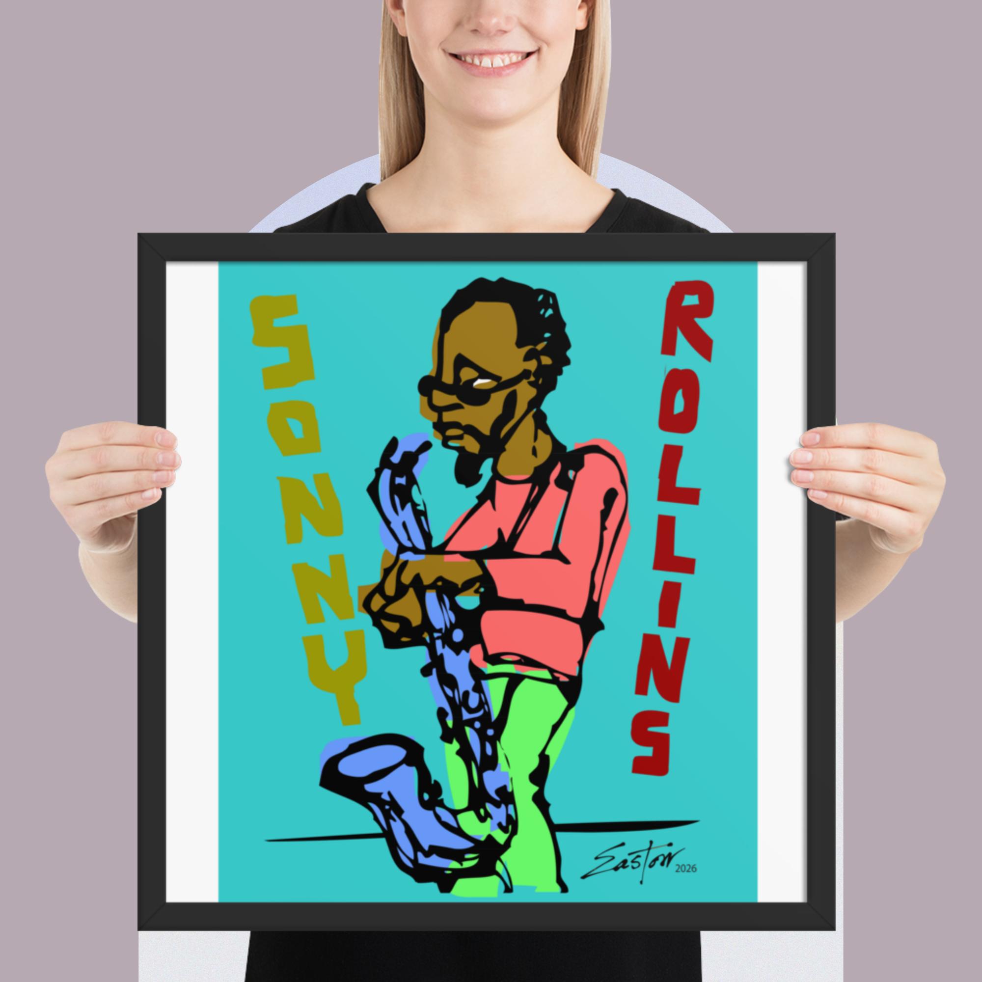 Sonny Rollins Jazz Tribute Framed Poster - Image 11