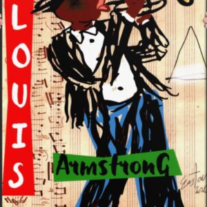 Easton Davy Louis Armstrong Jazz Legend | Original Mixed Media Watercolor Art Print