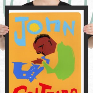 Easton Davy John Coltrane Jazz Legend | Original Mixed Media Watercolor Art Print