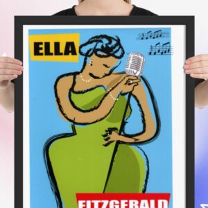 Easton Davy Ella Fitzgerald Songbook | Original Mixed Media Watercolor Art Print