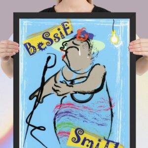 Easton Davy Bessie Smith Blues Legend | Original Mixed Media Watercolor Art Print