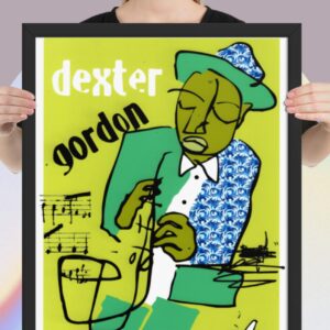 Easton Davy Dexter Gordon Jazz Legend | Original Mixed Media Watercolor Art Print