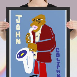 Easton Davy John Coltrane Giant Steps | Original Mixed Media Watercolor Art Print