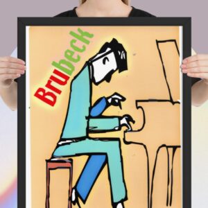 Easton Davy Dave Brubeck Take Five | Original Mixed Media Watercolor Art Print