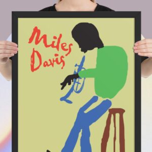 Miles Davis Mood Framed Poster