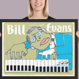 Easton Davy Bill Evans | Original Mixed Media Watercolor Art Print
