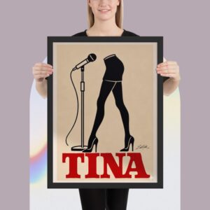 Tina Turner Legs Framed Poster