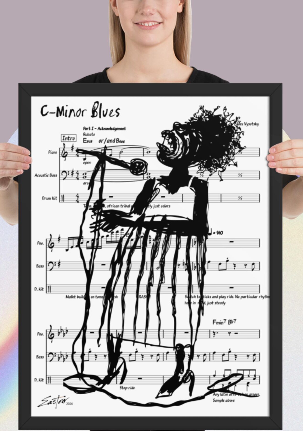 The Blues Singer Framed Poster
