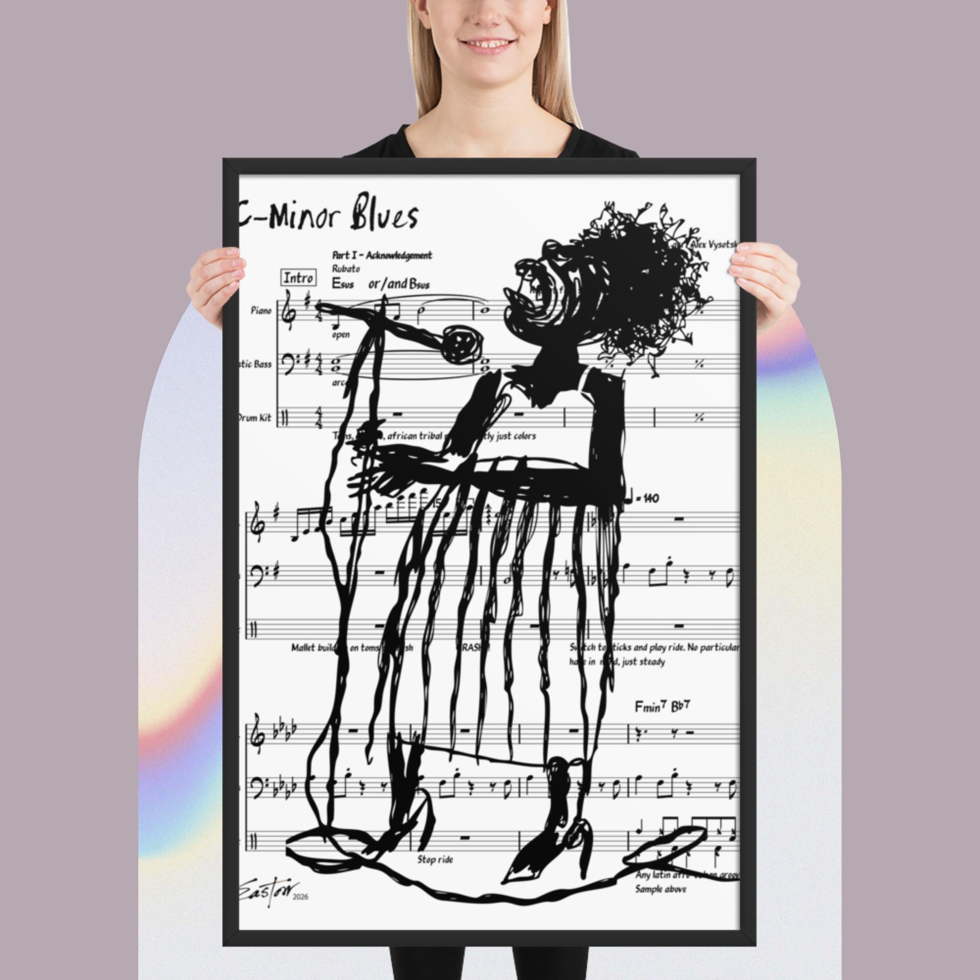 The Blues Singer Framed Poster - Image 2