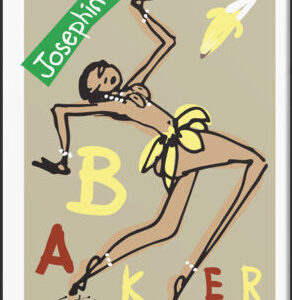 Easton Davy Josephine Baker Jazz Singer | Original Mixed Media Watercolor Art Print