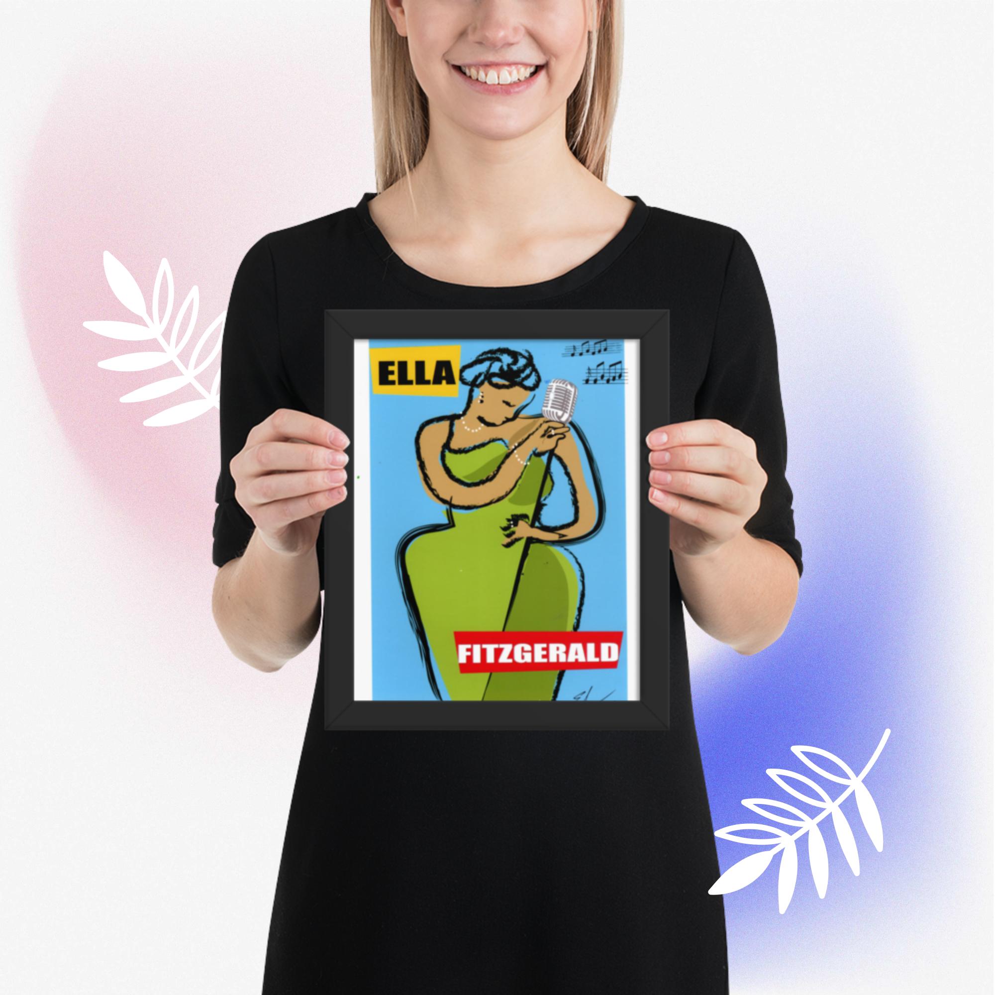 Easton Davy Ella Fitzgerald Songbook | Original Mixed Media Watercolor Art Print - Image 6