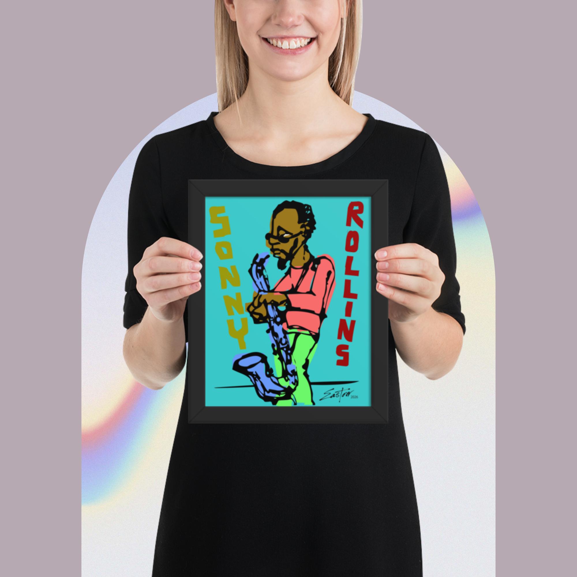 Sonny Rollins Jazz Tribute Framed Poster - Image 6