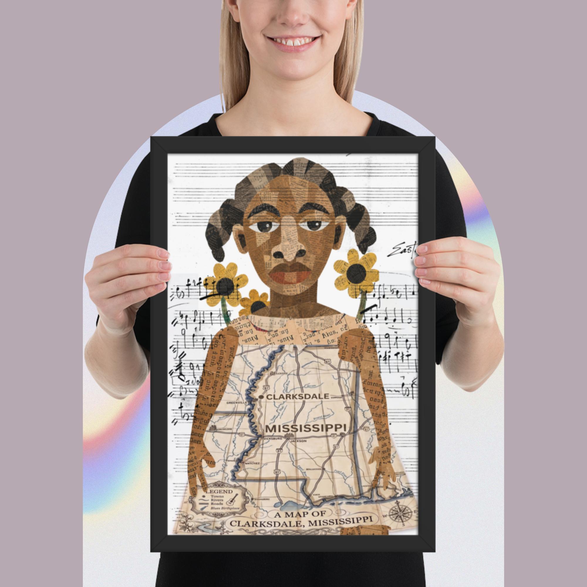 Mississippi Delta Blues Child Framed Poster - Image 4
