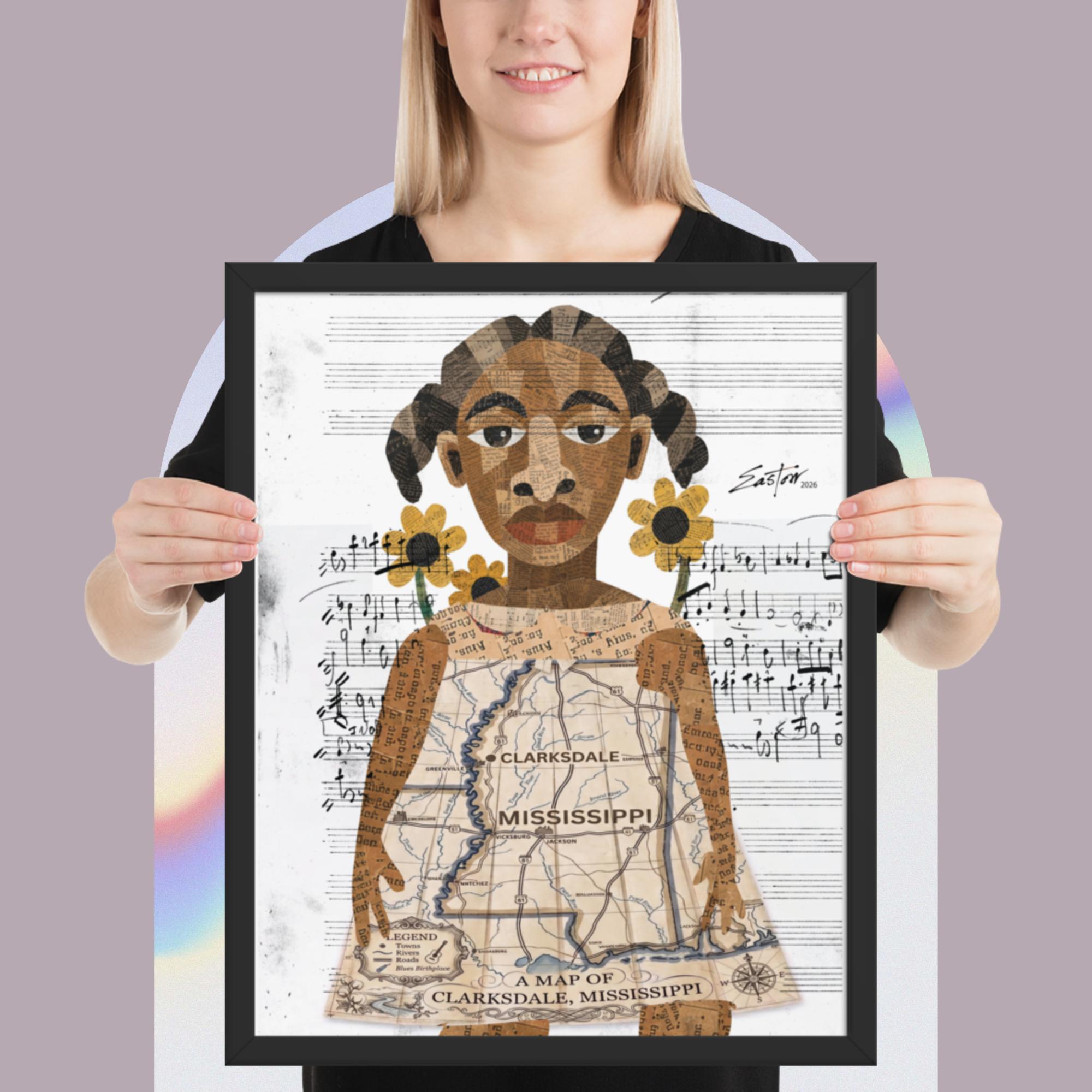 Mississippi Delta Blues Child Framed Poster - Image 5