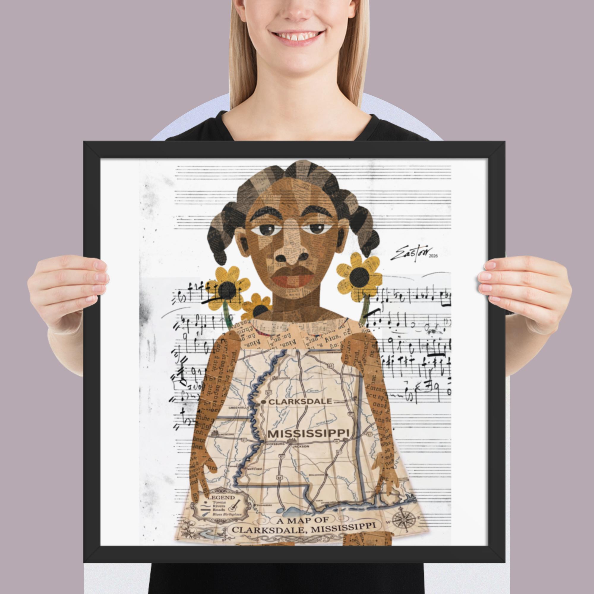 Mississippi Delta Blues Child Framed Poster - Image 11