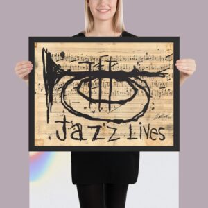 JAZZ LIVES Framed Poster