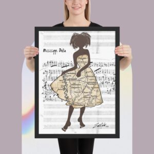 Mapping the Delta Blues Framed Poster