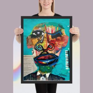 The Bluesman King Framed Poster