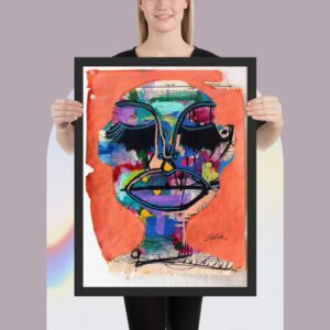 Framed photo paper poster