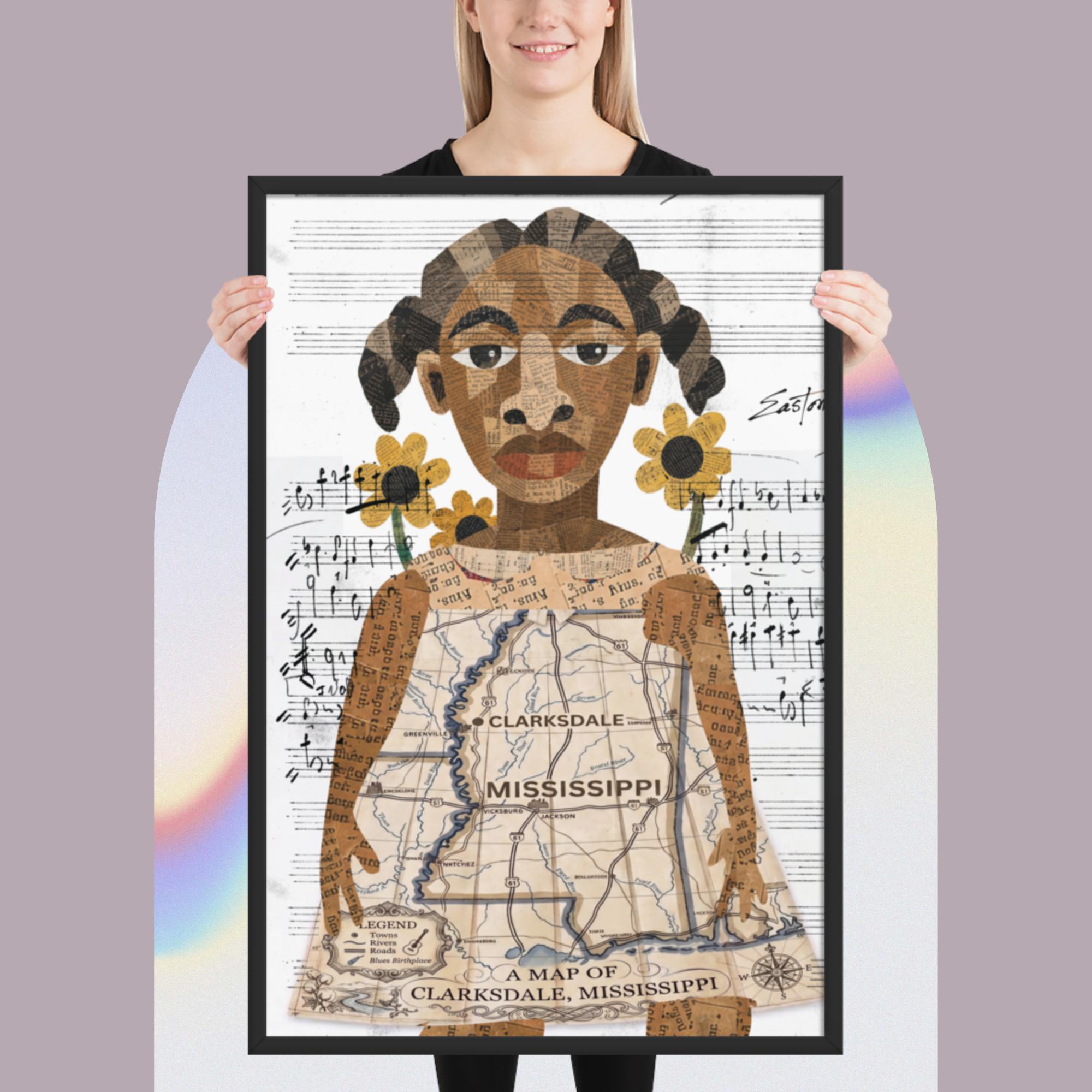 Mississippi Delta Blues Child Framed Poster - Image 2