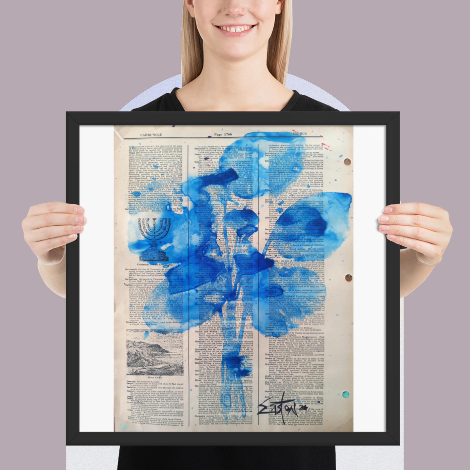 Blue Flower Blues Framed Poster - Image 11